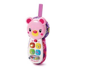 Vtech 502703 - Teléfono móvil de juguete para bebés | Cuatro botones enseñan sentimientos, números, colores y primeras palabras, con 3 canciones y 15 melodías. De 3 a 24 meses