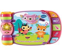 VTech 80-166782 Libro de canciones para novios de animales para bebés - Juguetes interactivos - 6 Canciones Famosas Niños - 3 a 36 Meses - Rosa