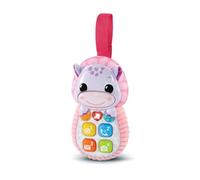 VTech Allô Baby Toudoux Rose, primer teléfono para bebé hablando, musical e interactivo, despertar Sensorial, juguete Hippo Nómade, regalo para bebé desde 6 meses - Contenido en francés