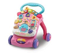 VTech - Andador andandín 2 en 1, correpasillos con música y luces, patas plegables, panel extraíble, regulador de velocidad, color rosa, versión ESP, embalaje estándar