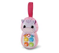VTech-Baby Baby telefono HIPO Pop It Rosa, Teléfono Infantil de Juguete, Regalo para bebés +6 Meses, Estimulación sensorial, Hipopótamo de Juguete, Contenido en español