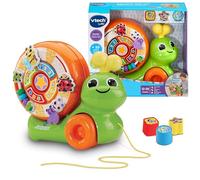 VTech - Caracol Col Col Música y Animales, Juguete de Arrastre, Caracol Interactivo, Juegos para Encajar, Coordinación Ojo-Mano, Regalo niños 1 año, Versión ESP