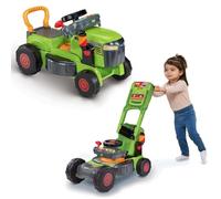 VTech-Baby Convertible 3 en 1 Tractor y Cortacésped Color Verde, Juguete para niños +1 Año, Correpasillos y Andador con Volante Interactivo, Canciones, Melodías y Juegos de rol, Versión ESP