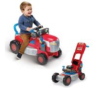 VTech-Baby Convertible 3 en 1 Tractor y Cortacésped, Juguete Niños +1 Año, Correpasillos y Andador con Volante Interactivo, Canciones, Melodías y Juegos de rol, Versión ESP