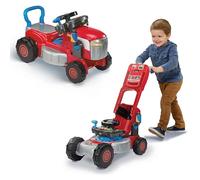 VTech-Baby Convertible 3 en 1 Tractor y Cortacésped, Juguete Niños +1 Año, Correpasillos y Andador con Volante Interactivo, Canciones, Melodías y Juegos de rol, Versión ESP