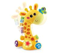 VTech-Baby Cristina la Jirafa Bailarina, Juguete Niños +1 Año, Peluche Interactivo Que Baila y Canta, Luces, Grabación de Voz, Canciones, Sonidos y Texturas, Versión ESP