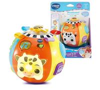 VTech-Baby Diverbola bebé Animales y Formas, Pelota interactiva, Estimula Coordinación Ojo-Mano, Promueve la motricidad, Exploración sensorial, Regalo bebés +6 Meses, Versión ESP