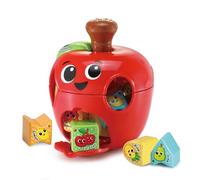 VTech-Baby Encajable de Figuras Manzanita comeformas, Juguete para apilar y Encajar para bebés +12 Meses, Aprende sobre Las Frutas, Versión ESP