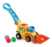 VTech- Excavadora bebé interactiva expulsa y recoge las bolas para aprender los de colores (3480-506022)