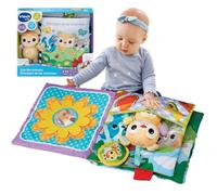 VTech-Baby Gran Libro sensorial El Bosque de Las sorpresas, Libro Grande de Tela, Interactivo, Elementos Móviles, Canciones y Melodías, Osito Separado, Regalo bebés +3 Meses, Versión ESP