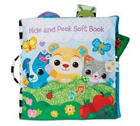 VTech Baby Hide and Peek Soft Book, libro sensorial con 6 páginas táctiles, melodías y canciones y oso desmontable, juguete interactivo, regalo para bebés de 3, 6, 12, 18 meses Plus, versión en inglés