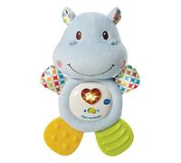 VTech-Baby HIPO mordedor Hipopótamo de peluche musical y sonajero que ayuda a calmar y aliviar a tu bebe con tiernas frases, canciones y melodías, Color azul (3480-502522), versión ESP