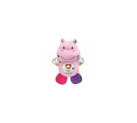 VTech-Baby HIPO mordedor Hipopótamo de peluche musical y sonajero que ayuda a calmar y aliviar a tu bebe con tiernas frases, canciones y melodías, Color Rosa (3480-502557), versión ESP