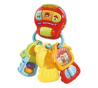 VTech-Baby Llavero Baby Keys, Sonajero mordedor, Juguete Bebés +3 Meses, Agita el Llavero y Activa Frases y Sonidos, Melodías, Incluye Espejo, Bolitas de Colores, Versión ESP