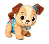 VTech-Baby Mascota de Peluche Cachorrito Pasitos, Juguete Educativo Bebés +9 Meses, Peluche Interactivo Que Anima a Gatear, Luces, Canciones, Sonidos y Texturas, Versión ESP