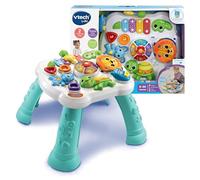 VTech-Baby Mesita Infantil Actividades Sensoriales, Mesa de Desarrollo para bebés con múltiples Juegos, Panel Interactivo extraíble, Actividad Musical y evolutiva, Regalo bebés +9 Meses, Versión ESP