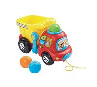 VTech-Baby Miguelón el camión, Remolque Interactivo, Juguete de Arrastre para bebés +12 Meses, Incluye Tres Bolas, Versión ESP