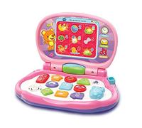 VTech-Mis primeras Teclas Ordenador Infantil con Tres Modos de Juegos Que enseña Animales, Colores, Formas y Notas Musicales, Rosa (3480-191257)