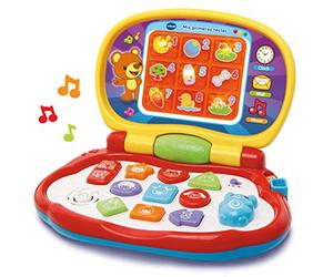 VTech-Baby Mis primeras Teclas Ordenador Infantil con Tres Modos de Juegos Que enseña Animales, Colores, Formas y Notas Musicales, Multicolor (3480-191222)