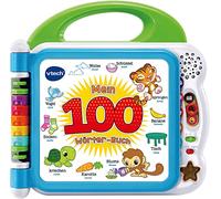 VTech Baby My 100 Words Book - Libro Interactivo para Aprender primeras Palabras con 12 páginas bilingües en alemán e inglés - para niños de 2 a 5 años