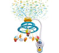VTech-Baby Noche Estrellitas, Proyector móvil Montaje en techo, para bebé +0 meses, Luces y sonidos relajantes, Lámpara/Módulo extraíble, Mando a distancia, Temporizador, Versión ESP