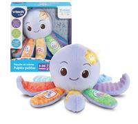 VTech - Peluche bebés Pulpo patitas, Peluche de Colores Interactivo, Texturas Suaves, Estimula los sentidos, Botones en tentáculos, Estrella de mar Luminosa, Regalo bebés +9 Meses, Versión ESP