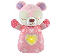VTech-Baby Peluche de cuna Osito melodías, Juguete para bebés +0 meses, color rosa, Versión ESP