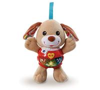 VTech-Baby Pequeperrito de Peluche Interactivo con Canciones Voces y Actividades Que estimulan al bebé en Diferentes aspectos Desarrollo Motor, del lenguaje y sensorial, Color marrón (3480-502322)