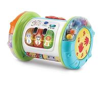VTech-Baby Rodillo mágico Interactivo 3 en 1, Juguete multiactividades para bebés +6 Meses, Tambor, Piano y Centro de Actividades, Aprende música, Enseña Vocabulario básico, Versión ESP