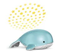 VTech BC8312 Wyatt The Whale - Chupete para dormir con una máquina de sonido de ruido blanco que incluye: 10 historias, 10 sonidos ambientales y 10 melodías calmantes con luz nocturna que brilla en el