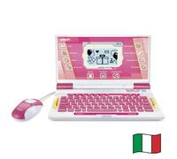 VTech bit Smart Genius Plus Rose, Computadora Interactiva Niño, Computadora con Ratón, 164 Actividades, Computadora Educativa Bilingüe Italiano e Inglés, Teclado QWERTY, Baterías Incluidas, 6-11
