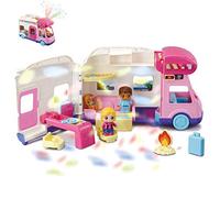 VTech - Caravana de Aventuras TutTut Amigos, Coche Interactivo con Diversos Accesorios y Elementos para manipular, aprende Vocabulario, música, Incluye 3 Personajes
