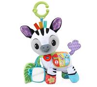 VTech - Cebra de Peluche Colores y números Vamos de Paseo, Cebrita interactiva, Juguete para el Carrito bebés +3 Meses, Versión ESP