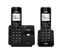 VTECH CS2001 Teléfono inalámbrico DECT de 2 teléfonos para el hogar con Bloqueador de Llamadas no deseadas, de Largo Alcance fiable hasta 300m, Identificador de Llamadas