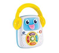 VTech Dj Baby, juguete musical interactivo con 5 modos de juego, 30 melodías, función de grabación, luces y apagado automático, idioma italiano, pilas incluidas, 9-36 meses