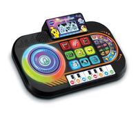 VTech - DJ Mix Junior Mesa de Mezclas Infantil, Juguetes Electrónicos Niños +3 Años, Panel Luminoso, Disco Scratch, Piano con 8 Teclas, 9 Canciones, 27 Melodías y Minijuegos, Versión ESP