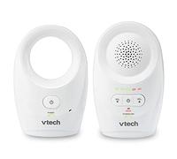 VTech DM1111 Audio Baby Monitor, de Largo Alcance hasta 460 m, transmisión en Modo Protegido, Sonido Cystal-Clear, batería Recargable, duración de hasta 8 Horas, Blanco