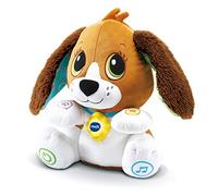 VTech - Doggie Talk With Me, Perro de peluche, Perro interactivo, Juguete educativo - (Versión FR)