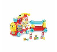 VTech Edo, Maxi Tren para Montar a Caballo, Tren eléctrico y Juguete multiactividad 7 en 1, Juego de Formas con más de 270 Sonidos, melodías y Bloques educativos, Idioma Italiano, Pilas Incluidas,