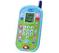VTech - El teléfono de Peppa Pig, Móvil electrónico Interactivo, simula una conversación telefónica, Juguete para niños +3 años, Versión ESP