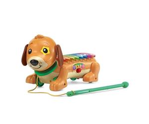 VTech - Elton, Mon Rouli Xylophone, Perro Interactivo para Caminar, xilófono Luminoso 2 en 1, Instrumento Musical para bebés, Juguete para Disparar, Regalo para niños a Partir de 18 Meses