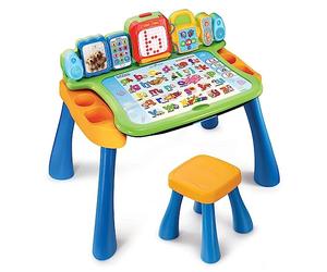 VTech- Escritorio de Actividades para Tocar y Aprender, Multicolor, 46.1 x 67.1 x 56.1 cm (195803)