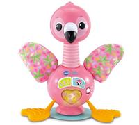 VTech Fenny, Tira y Juega, Flamenco Interactivo sensorial con Luces y Sonidos para niños, Juego de bebé sensorial con Base con Ventosa para Estabilidad, Idioma Italiano, Pilas Incluidas, 3-24 Meses