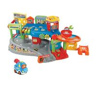 VTech - Garaje multitaller TutTut Bólidos, Playset y Pista de Juguete, Incluye Coche Capicúa la grúa, Circuito Interactivo, Versión ESP