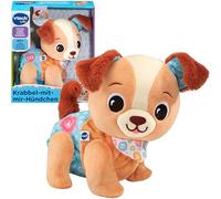 Vtech Gateo con mi Perrito | Perro gateador Interactivo a Partir de 9 Meses | Juguete de Peluche con música, luz y Movimiento | Juguete Educativo para Promover la motricidad para bebés, niños y niñas