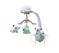 VTech Móvil con diseño de ovejitas, luz nocturna para niños, móvil musical con más de 55 melodías y canciones, proyector luminoso y giratorio con mando a distancia, sonidos naturales, idioma italiano
