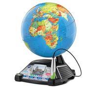 VTech - Globo terráqueo multimedia, el único con Pantalla LCD, +600 vídeos originales de la BBC, Regalo niños +7 años, Versión ESP