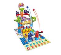VTech - Juego de circuitos de Bolas para Juegos S300, Juego de construcción, 62 Piezas, 12 Bolas, 1 Alfombrilla de Juego a Doble Cara y 6 fichas, Regalo para niños a Partir de 4 años - Contenido en
