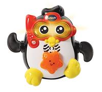 VTech - Juguete baño bebé, Tut Tut Al Agua, Chapoteos Frank, Animal Nadador Interactivo con Voz y luz, Sumergible y con más de 30 melodías, Canciones y Frases (3480-501722)