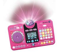 VTech - Kidi DJ Mix, Mesa de mezclas electrónica para niños 10 en 1, Bluetooth, Efectos de sonido, Luces, Bola de discoteca, Aprendizajes y juegos, Regalo para niños +6 años, Versión ESP